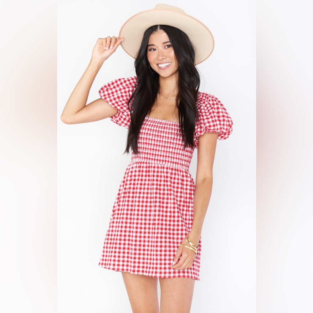 Show Me Your Mumu Bixby Dress - Red Gingham - Size M - NWT